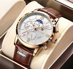 LIGE men's watch, a high-quality luxury brand, casual, sporty.