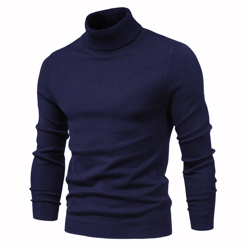 Men's turtleneck sweater for winter, casual and warm, high quality.