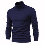 Men's turtleneck sweater for winter, casual and warm, high quality.