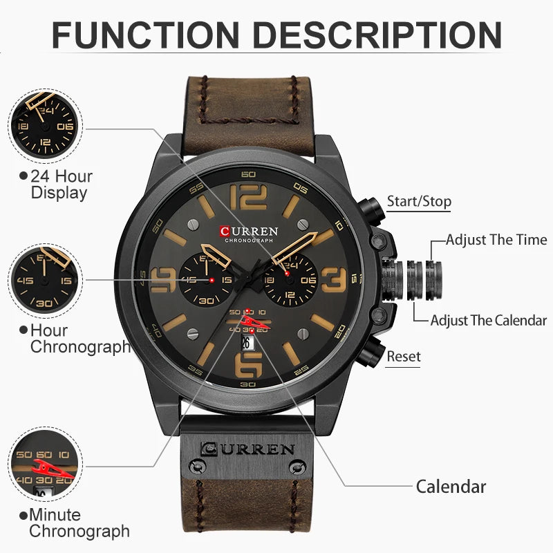 CURREN Men’s Luxury Sport Watch