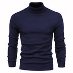 Men's turtleneck sweater for winter, casual and warm, high quality.