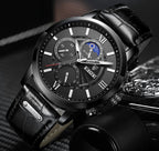 LIGE men's watch, a high-quality luxury brand, casual, sporty.