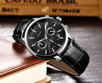LIGE men's watch, a high-quality luxury brand, casual, sporty.