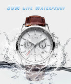 LIGE men's watch, a high-quality luxury brand, casual, sporty.