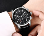 LIGE men's watch, a high-quality luxury brand, casual, sporty.