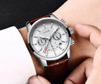 LIGE men's watch, a high-quality luxury brand, casual, sporty.