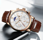 LIGE men's watch, a high-quality luxury brand, casual, sporty.
