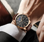 LIGE men's watch, a high-quality luxury brand, casual, sporty.