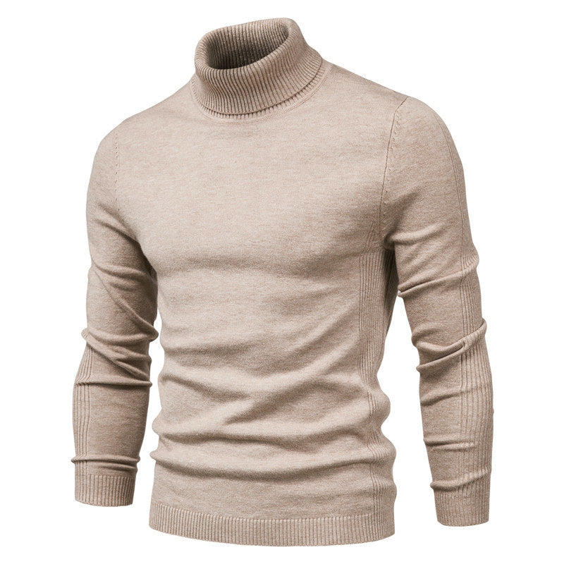 Men's turtleneck sweater for winter, casual and warm, high quality.