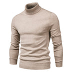 Men's turtleneck sweater for winter, casual and warm, high quality.