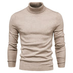 Men's turtleneck sweater for winter, casual and warm, high quality.