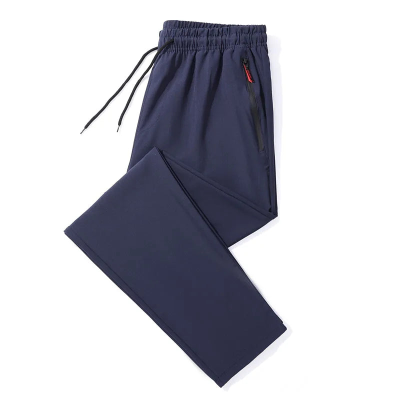 Men's casual trousers with elastic waistband.