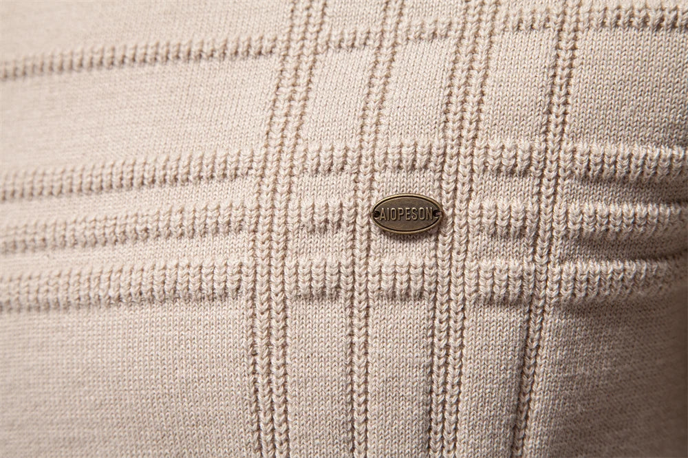 AIOPESON men's sweater, made of high-quality cotton, ideal for winter.