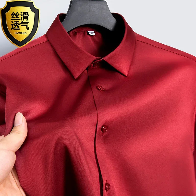 High-quality, seamless men's dress shirt.