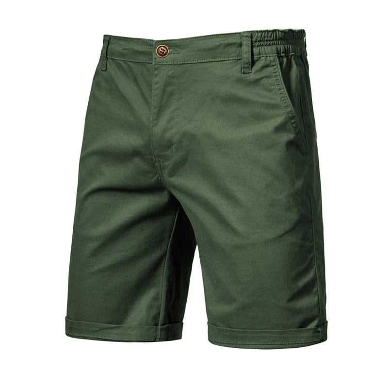 Men's plain shorts, 100% cotton, high quality, casual.