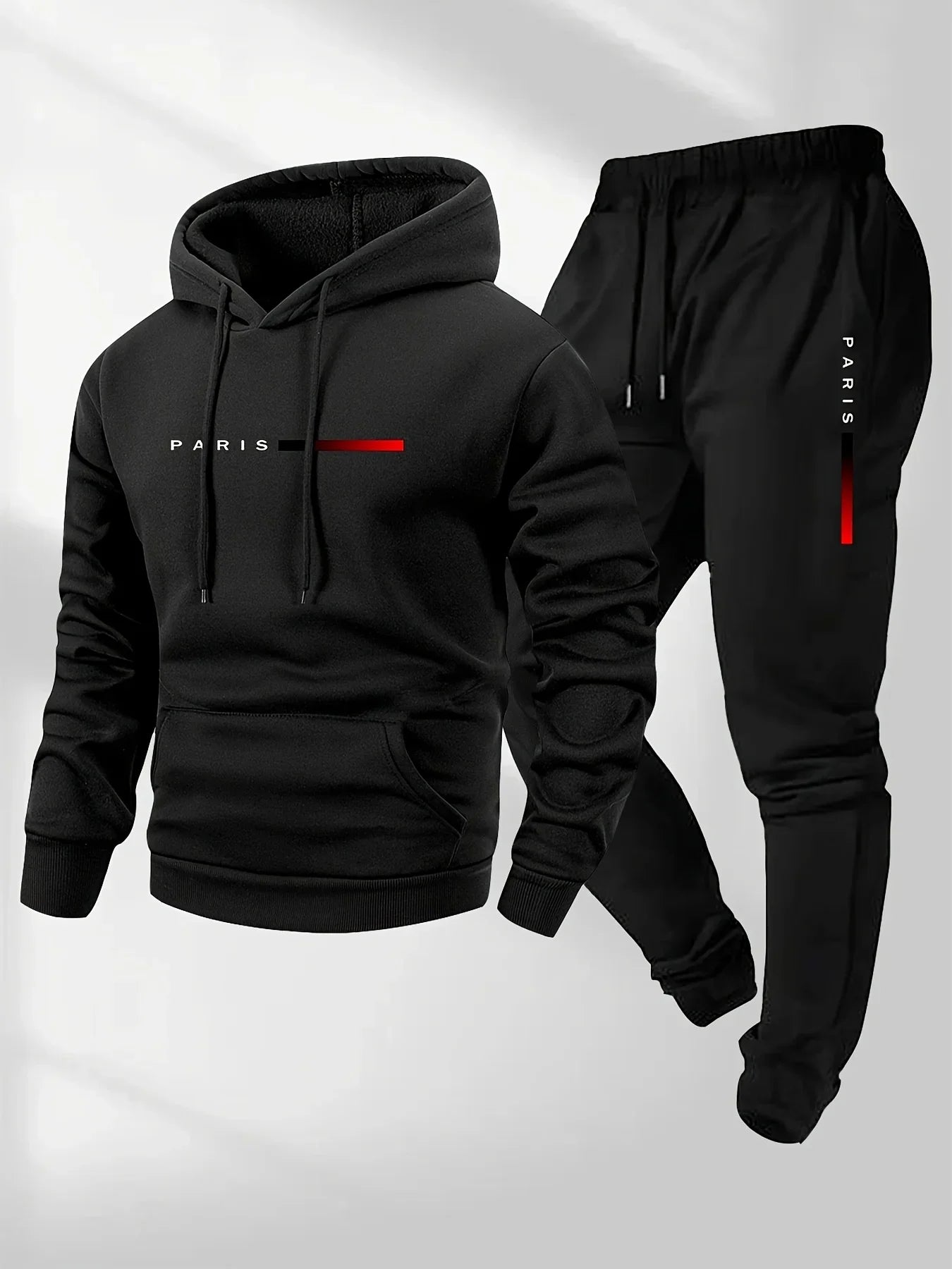 Casual tracksuit set for men, ideal for winter.