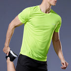 Men's running t-shirt, sports t-shirt, gym t-shirt, quick-drying.