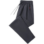 Men's casual trousers with elastic waistband.