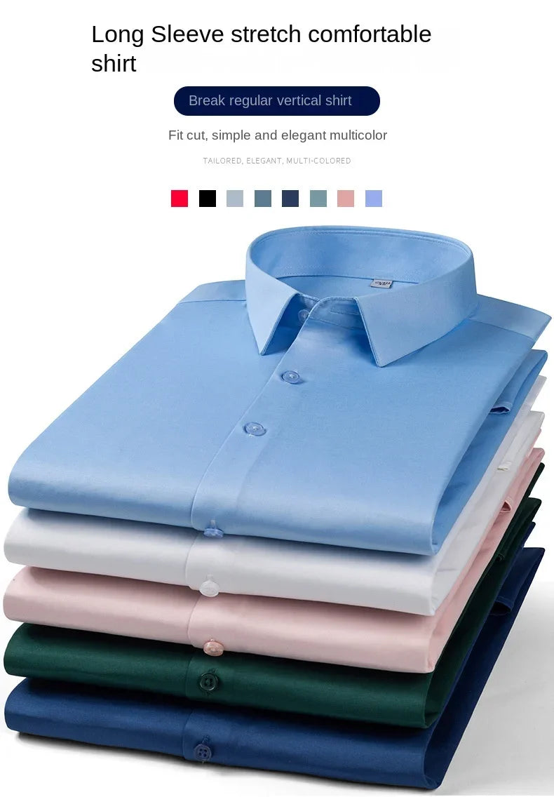 High-quality, seamless men's dress shirt.
