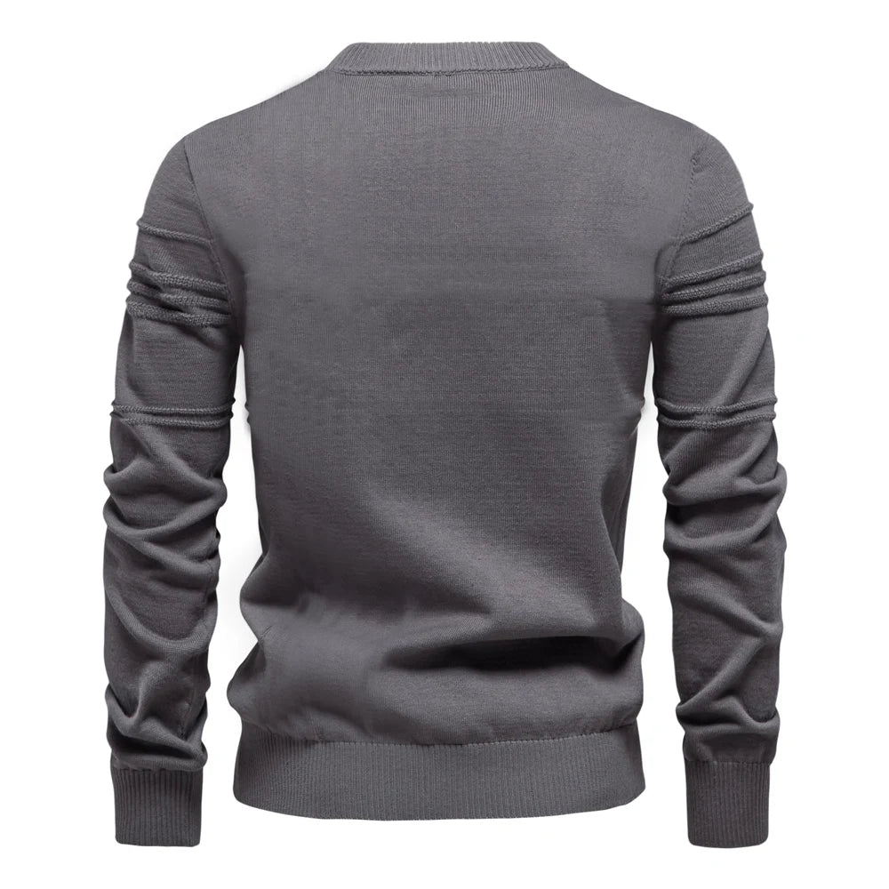 AIOPESON men's sweater, made of high-quality cotton, ideal for winter.