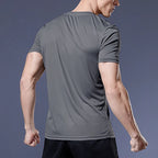 Men's running t-shirt, sports t-shirt, gym t-shirt, quick-drying.