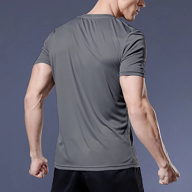 Men's running t-shirt, sports t-shirt, gym t-shirt, quick-drying.