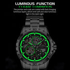 GLENAW Steampunk Skeleton Luxury Men's Watch