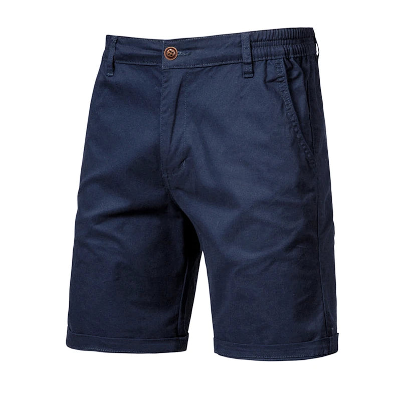 Men's plain shorts, 100% cotton, high quality, casual.