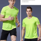Men's running t-shirt, sports t-shirt, gym t-shirt, quick-drying.