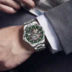 GLENAW Steampunk Skeleton Luxury Men's Watch