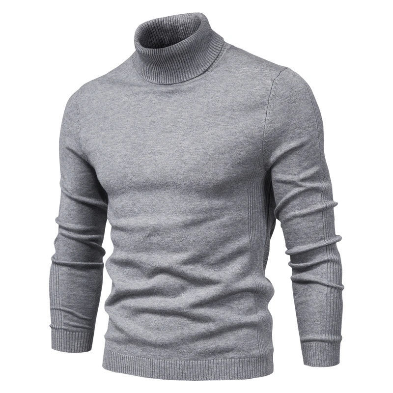 Men's turtleneck sweater for winter, casual and warm, high quality.