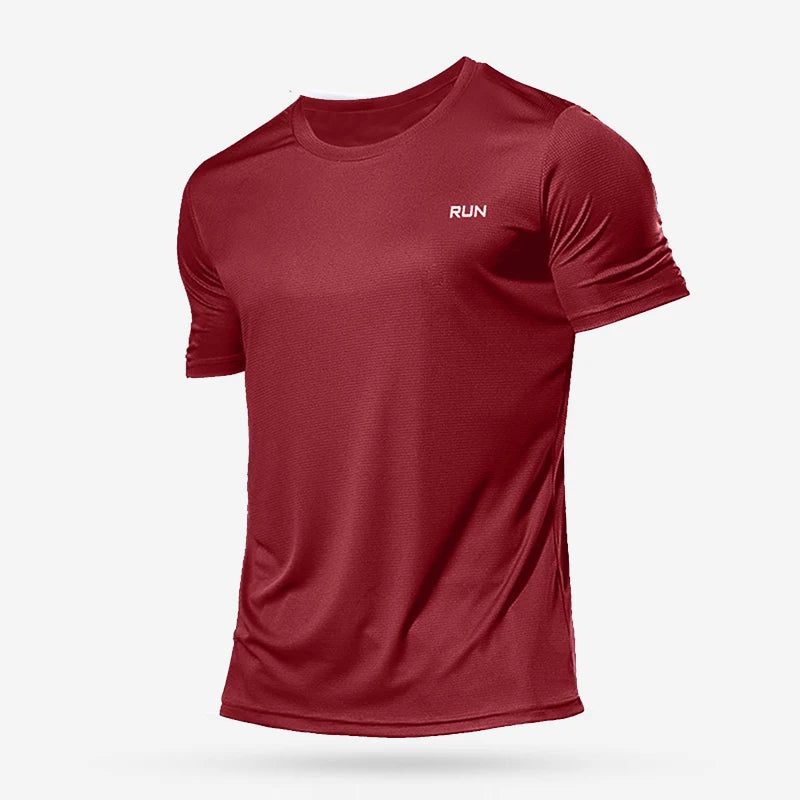 Men's running t-shirt, sports t-shirt, gym t-shirt, quick-drying.