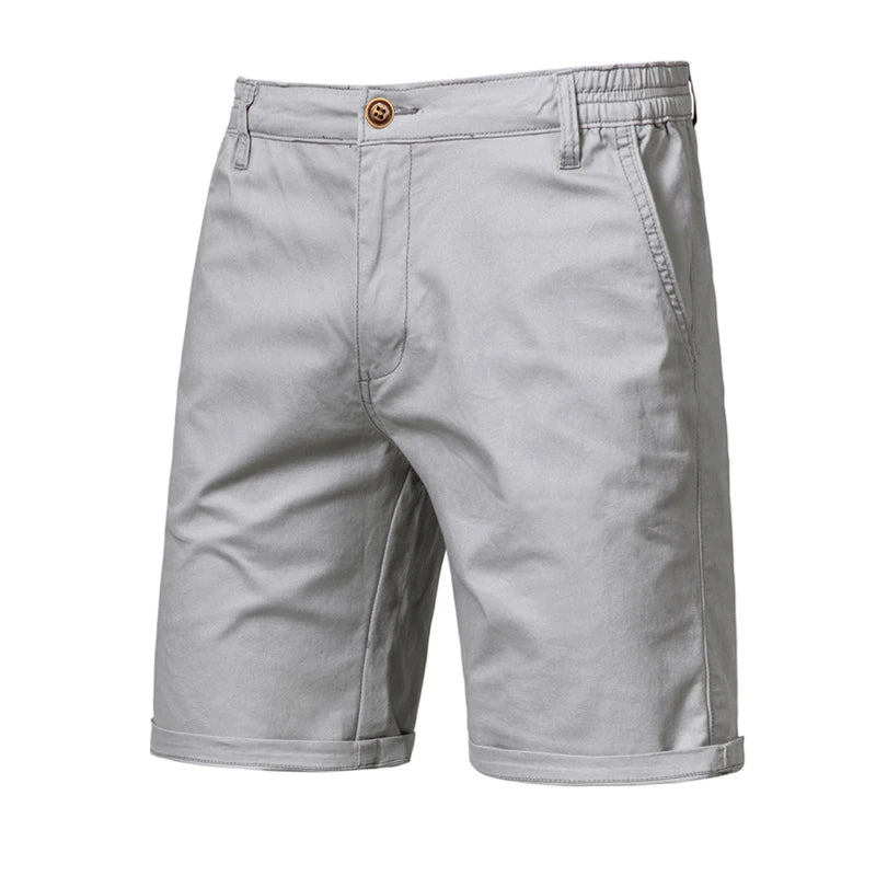 Men's plain shorts, 100% cotton, high quality, casual.