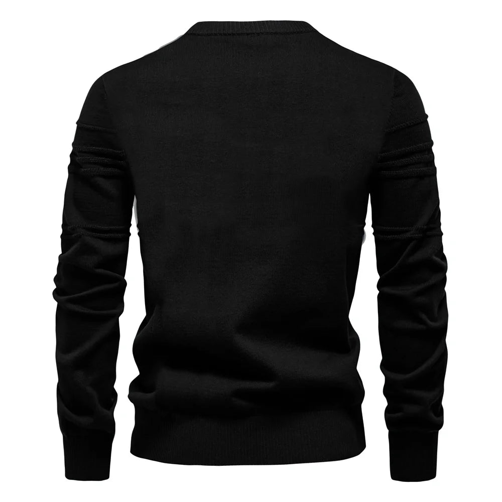 AIOPESON men's sweater, made of high-quality cotton, ideal for winter.