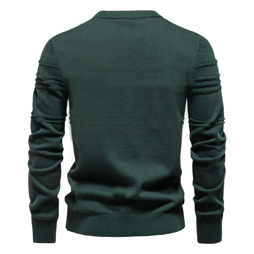 AIOPESON men's sweater, made of high-quality cotton, ideal for winter.