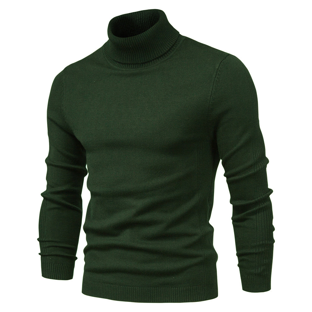 Men's turtleneck sweater for winter, casual and warm, high quality.