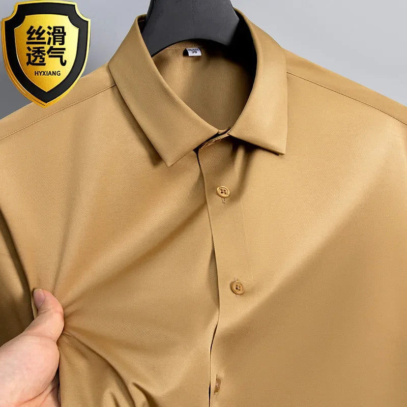 High-quality, seamless men's dress shirt.