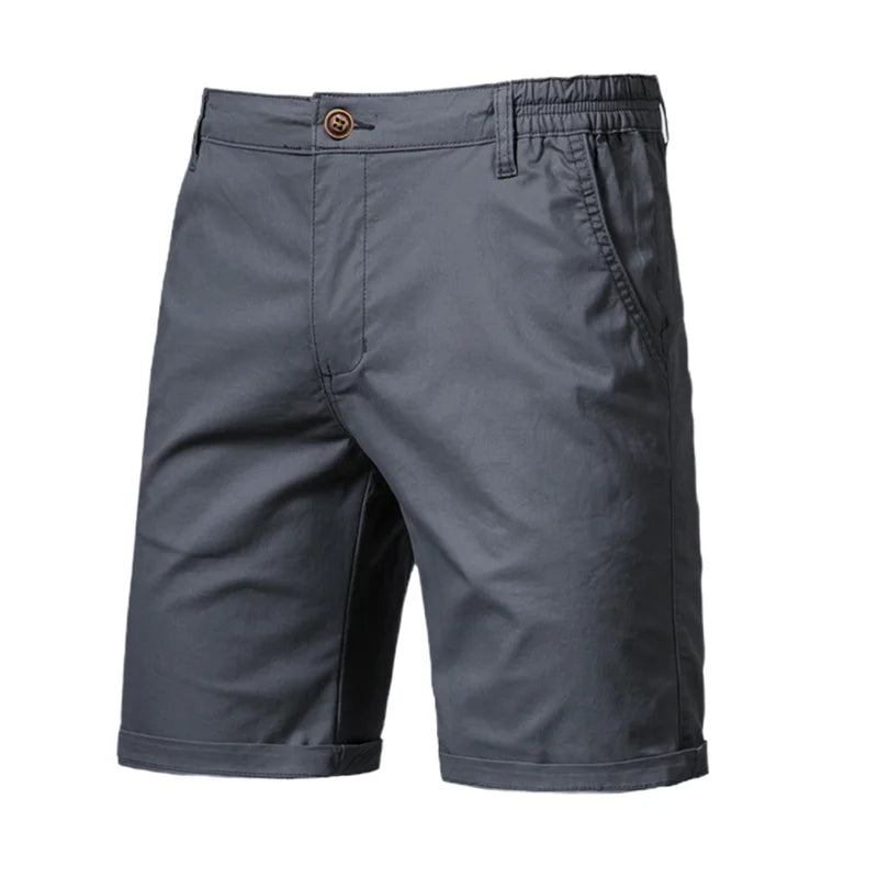 Men's plain shorts, 100% cotton, high quality, casual.
