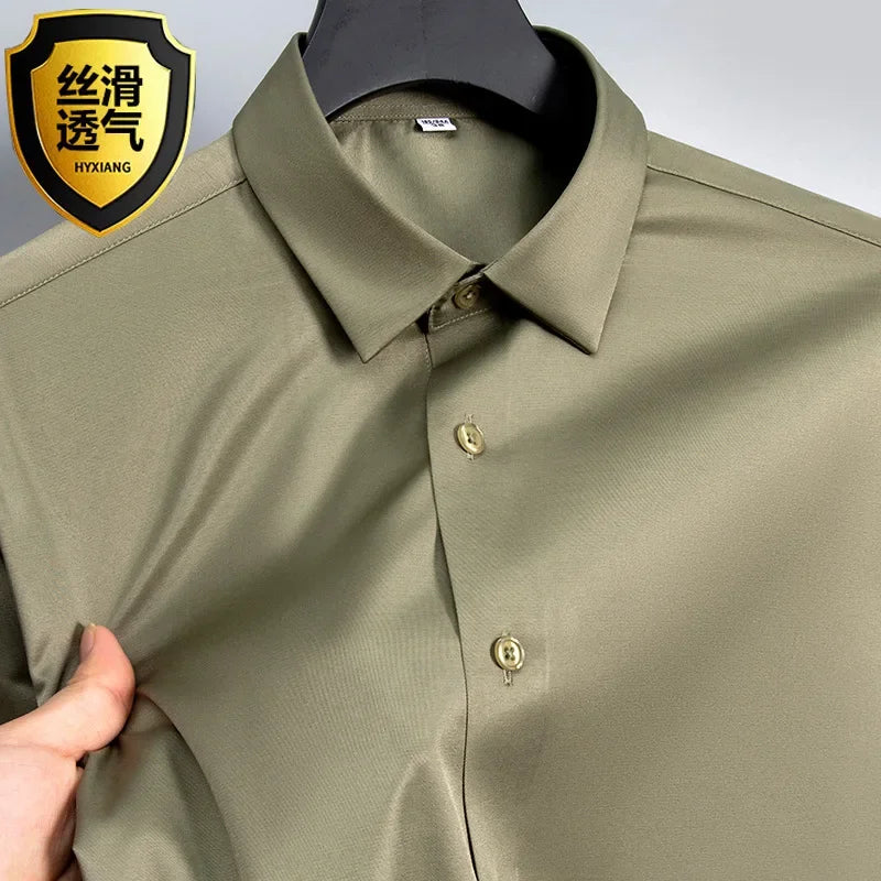 High-quality, seamless men's dress shirt.