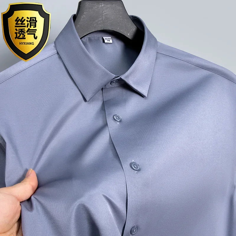 High-quality, seamless men's dress shirt.