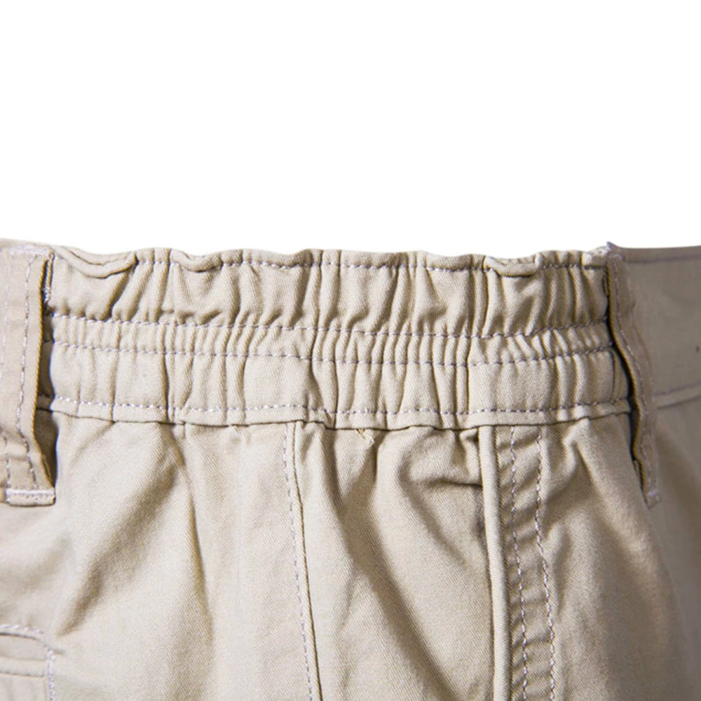 Men's plain shorts, 100% cotton, high quality, casual.