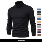 Men's turtleneck sweater for winter, casual and warm, high quality.