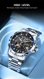 GLENAW Steampunk Skeleton Luxury Men's Watch