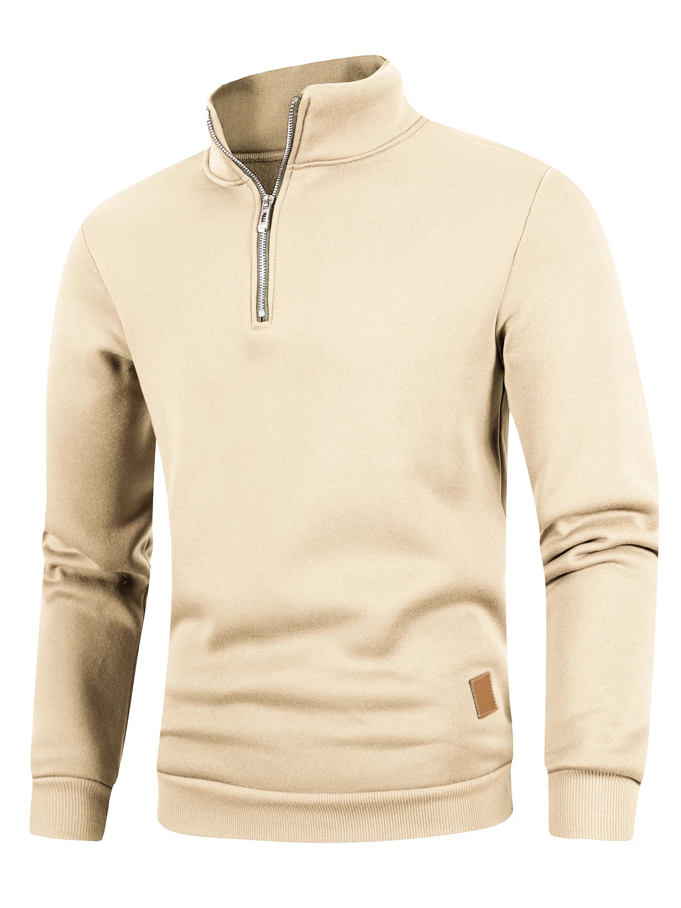 Men's casual, comfortable sweater for outdoor activities.