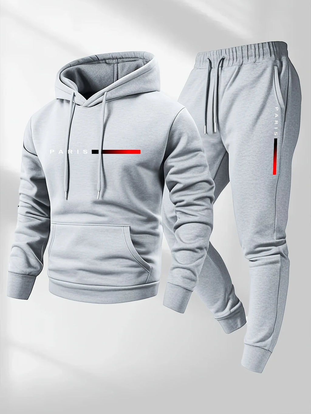 Casual tracksuit set for men, ideal for winter.