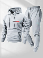 Casual tracksuit set for men, ideal for winter.