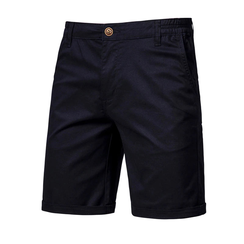 Men's plain shorts, 100% cotton, high quality, casual.