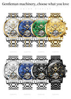 High-quality classic men's OLEVS Tourbillon watch.