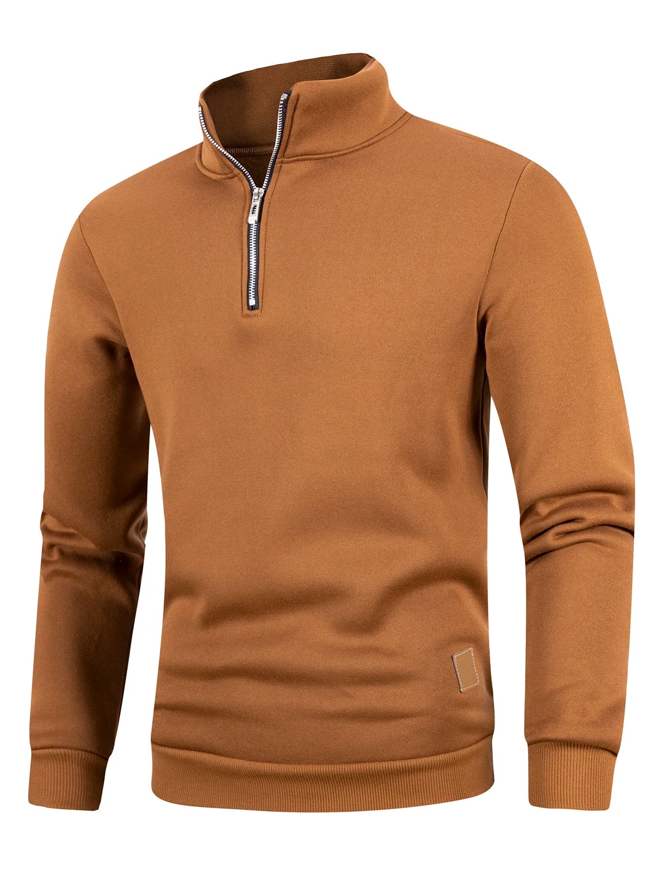 Men's casual, comfortable sweater for outdoor activities.