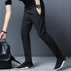 Men's casual trousers with elastic waistband.